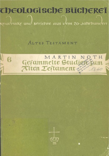 Gesammelte Studien zum Alten Testament