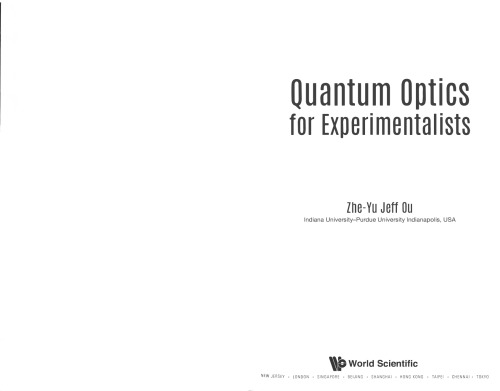 Quantum Optics for Experimentalists