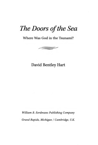 The Doors of the Sea: Where Was God in the Tsunami?