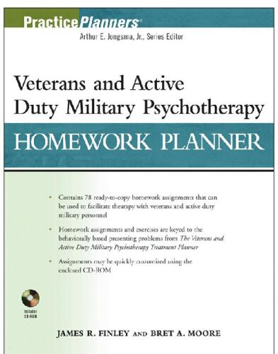 Veterans and Active Duty Military Psychotherapy Homework Planner
