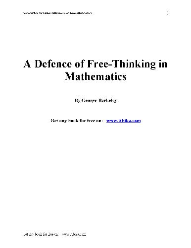 A Defence of Free-Thinking in Mathematics