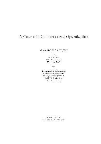 Combinatorial Optimization