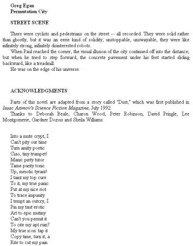 Permutation City: A Novel