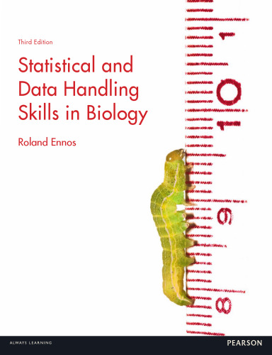 Statistical and data handling skills in biology