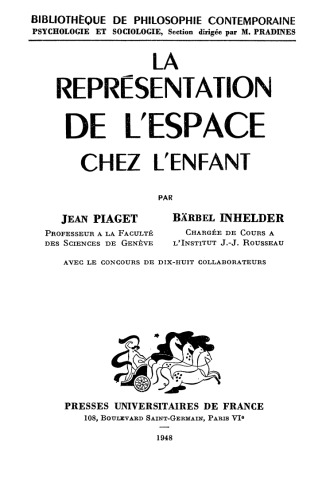 La représentation de l’espace chez l’enfant