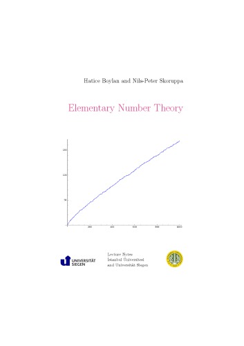 Elementary Number Theory [lecture notes]