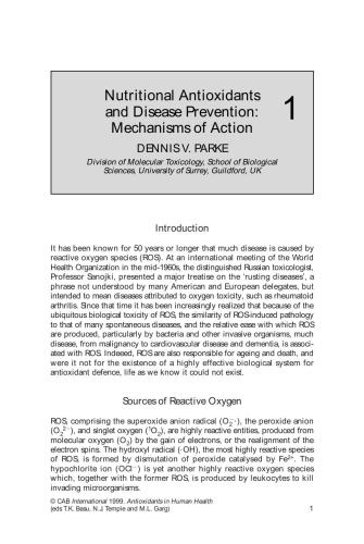 antioxidants in human health