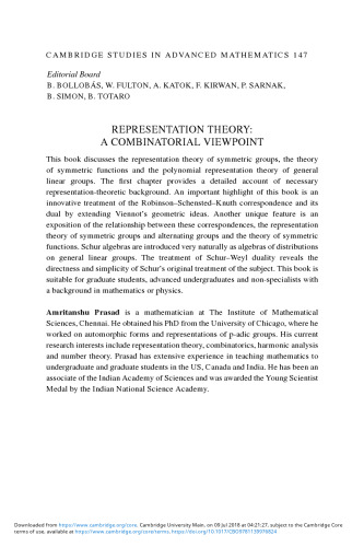 Representation theory: a combinatorial viewpoint