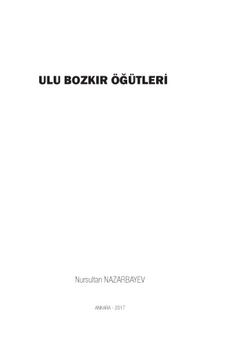 Ulu Bozkır Öğütleri