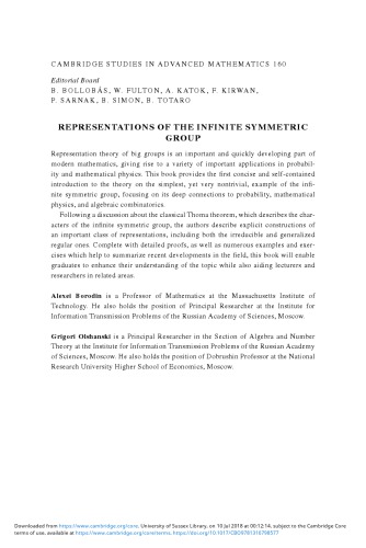 Representations of the Infinite Symmetric Group