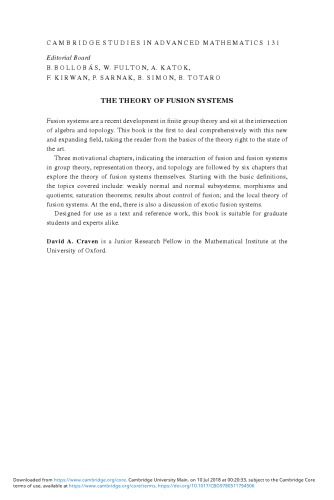 The Theory of Fusion Systems: An Algebraic Approach