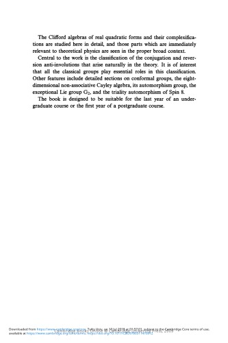 Clifford Algebras and the Classical Groups