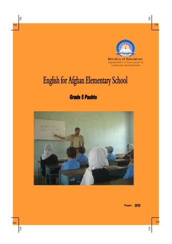 English for Afghan Elementary School. Grade 5 Pashto