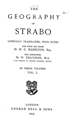 The geography of Strabo