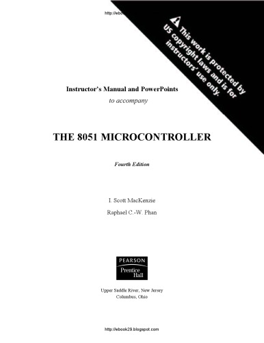 The 8051 Microcontroller, Solutions Manual