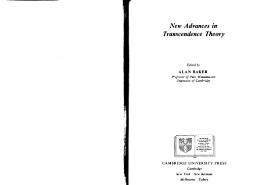 New advances in transcendence theory