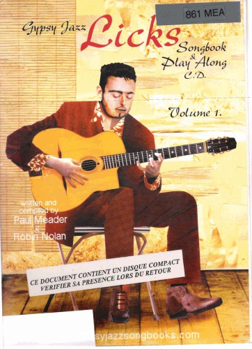 Gypsy Jazz Licks Songbook