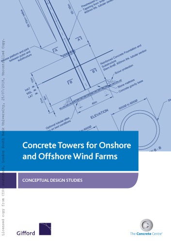Concrete towers for onshore and offshore wind farms