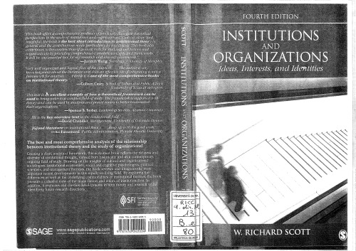 Institutions and Organizations: Ideas, Interests, and Identities