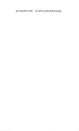 Kungfutse Schulgespräche