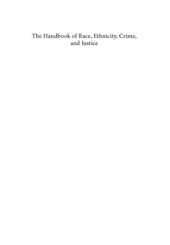 The handbook of race, ethnicity, crime, and justice