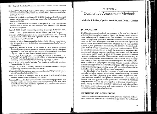 Qualitative Assessment Methods