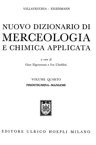 Dizionario di Merceologia e Chimica Applicata