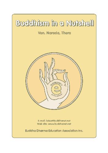 Buddhism in a nutshell 
