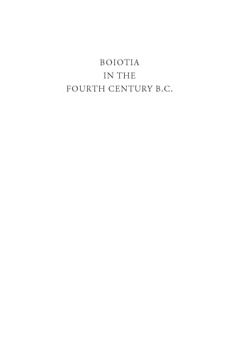 Boiotia in the fourth century B.C