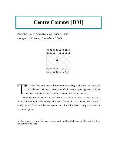 Centre Counter Defence B01
