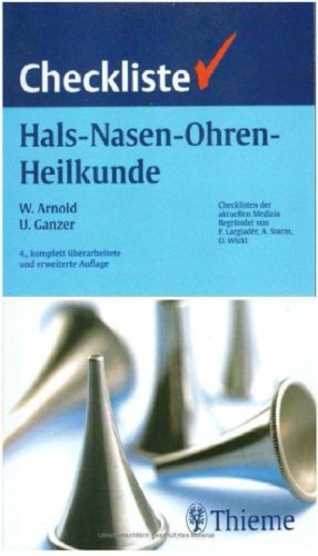 Checkliste Hals-Nasen-Ohren-Heilkunde : 25 Tabellen
