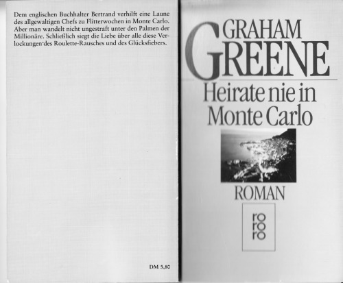 Heirate nie in Monte Carlo. Roman