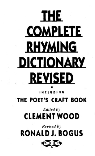 The Complete Rhyming Dictionary Revised