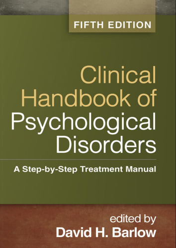 Clinical Handbook of Psychological Disorders: A Step-by-Step Treatment Manual