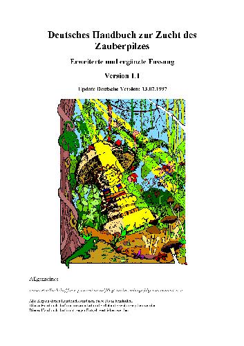 Deutsches Handbuch zur Zucht des Zauberpilzes