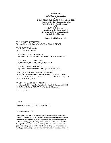 Books on Egypt and Chaldea