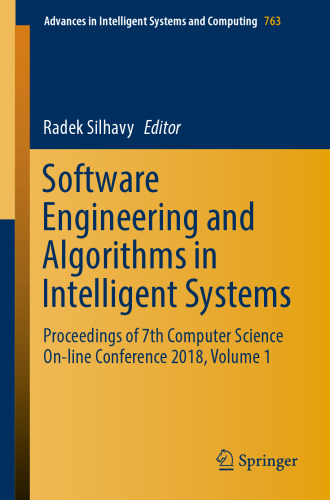 Software Engineering and Algorithms in Intelligent Systems