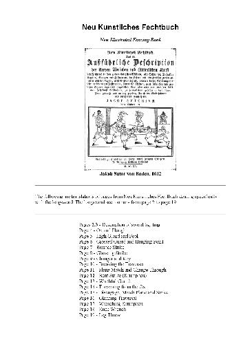 Neu Kunstliches Fechtbuch