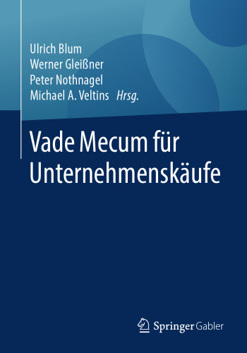 Vade Mecum für Unternehmenskäufe