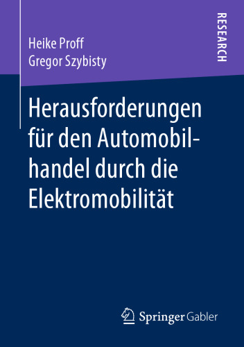 Herausforderungen für den Automobilhandel durch die Elektromobilität