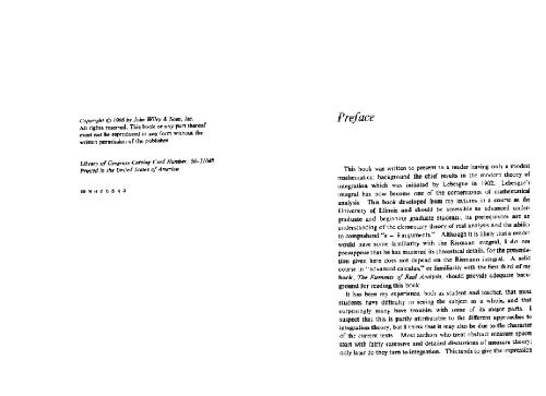 The Elements of Integration