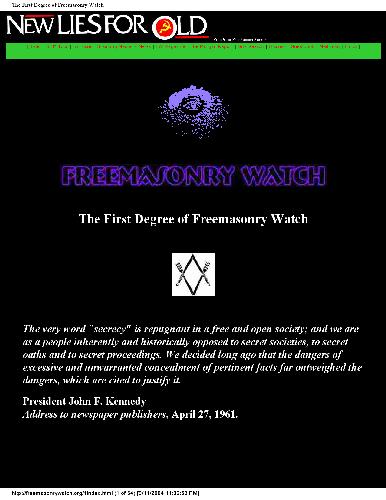 The 1st degree of freemasonry watch