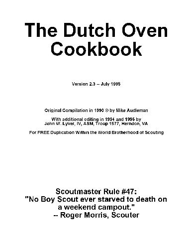 The Dutch Oven Cookbook