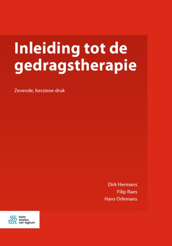 Inleiding tot de gedragstherapie