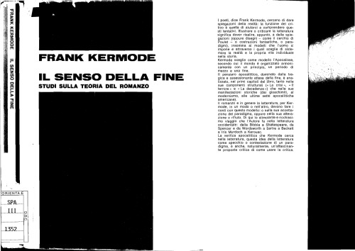 Il senso della fine. Studi sulla teoria del romanzo