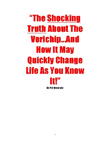 The Shocking Truth about the Verichip