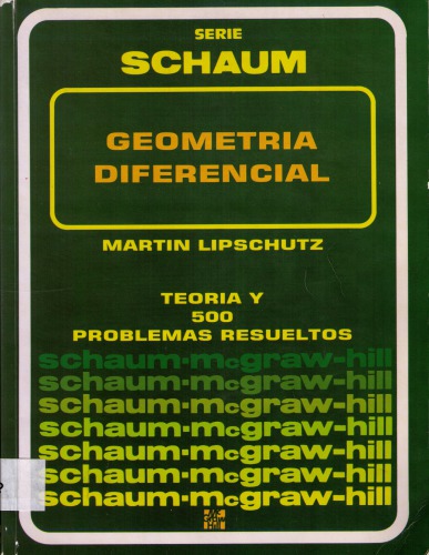 Teoría y problemas de geometría diferencial