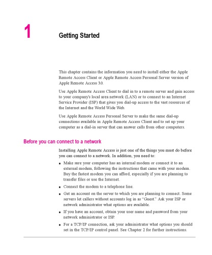 AppleTalk Remote Access 3.0 User’s Manual 199x