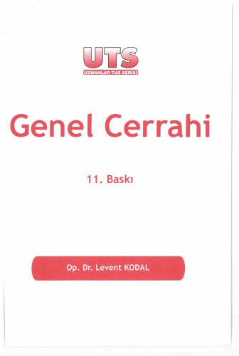 UTS GENEL CERRAHİ KONU KİTABI