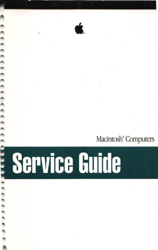 Macintosh Computers. Service  Guide